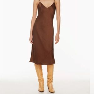 Aritzia Wilfred Only Free Midi Slip Dress